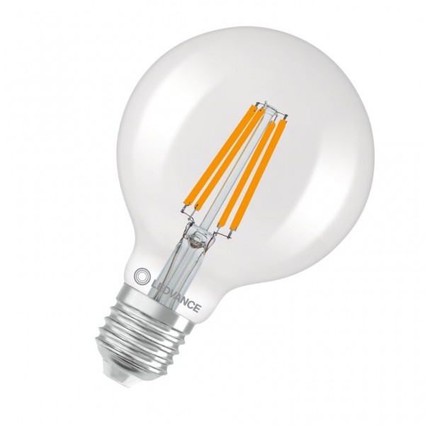 Osram / Ledvance Globe G95 LED Filament Superior 3.8-60W 830 warmweiß 806lm E27 klar 320° 220-240V