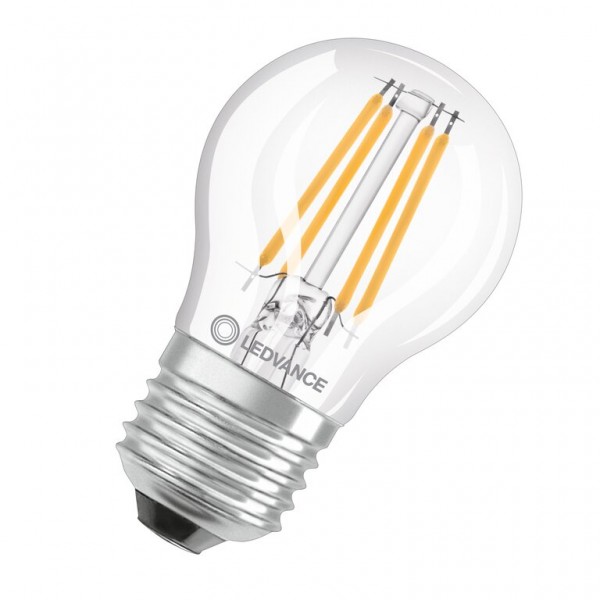 Osram / Ledvance Tropfen P LED Filament Superior 4.2-40W 927 warmweiß 470lm dimmbar E27 klar 300° 220-240V