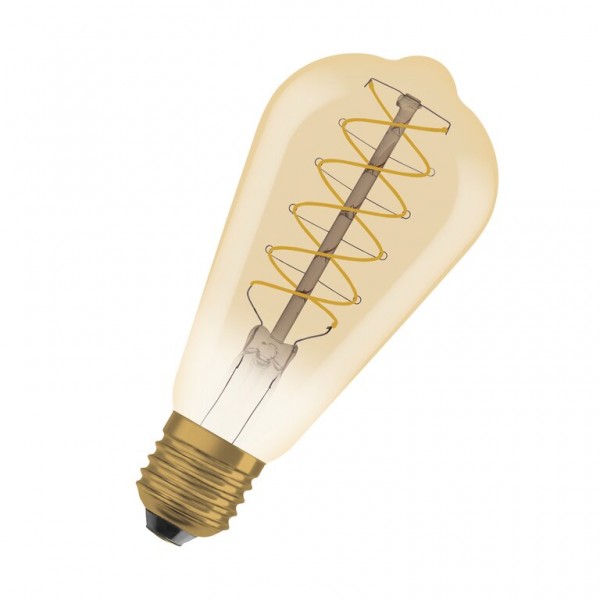 Osram / Ledvance Vintage 1906 Edison LED Filament 4.8-37W 822 extra warmweiß 420lm dimmbar E27 gold 320° 220-240V