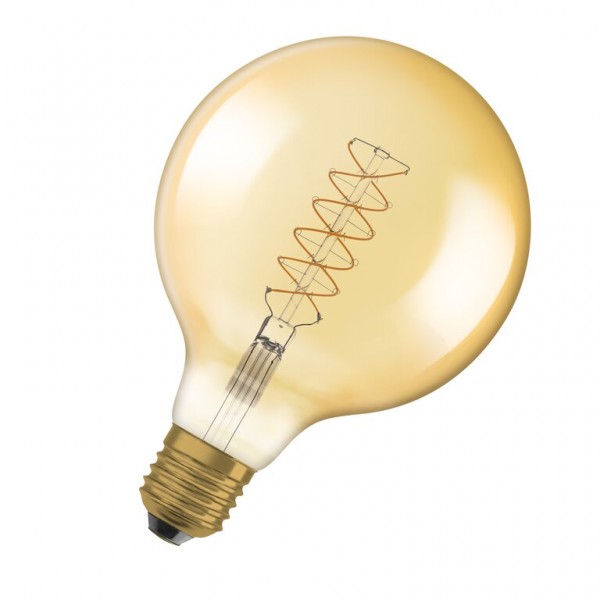 Osram / Ledvance Vintage 1906 Globe G125 LED Filament 4.8-37W 822 extra warmweiß 420lm dimmbar E27 gold 320° 220-240V