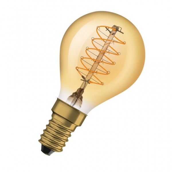 Osram / Ledvance Vintage 1906 Classic P LED Filament 3.4-25W 822 extra warmweiß 250lm dimmbar E14 gold 320° 220-240V