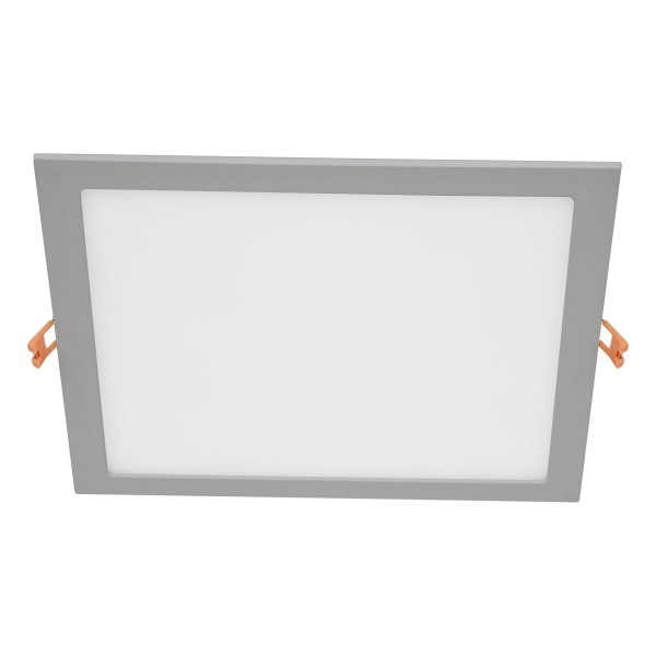 EVN LED Leuchte Silber viereckig 300x300x22mm 27W 3000K 2160lm >80° IP20