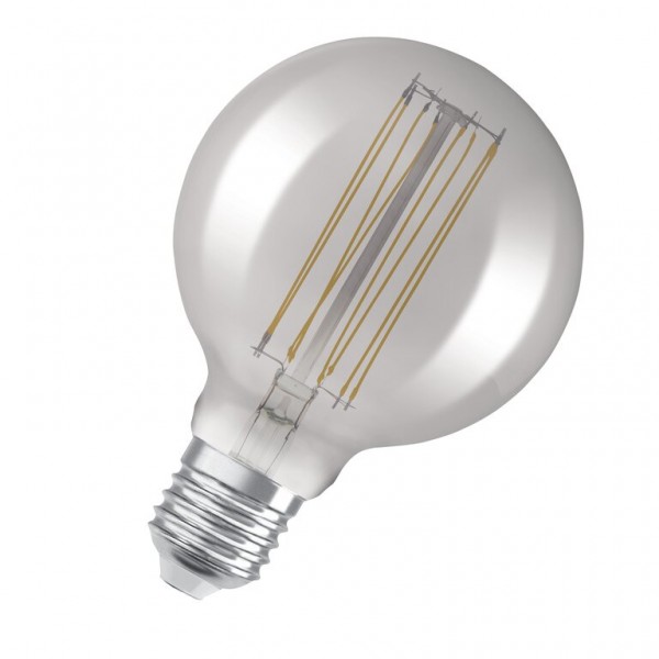 Osram / Ledvance Vintage 1906 Globe G95 LED Filament 11-42W 818 extra warmweiß 500lm dimmbar E27 rauchig 320° 220-240V