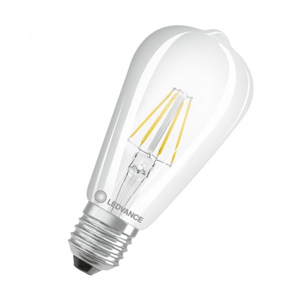 Osram / Ledvance Edison LED Filament 5.8-60W 927 warmweiß 806lm dimmbar E27 klar 300° 220-240V