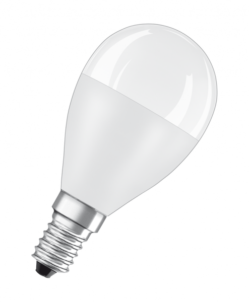 Osram / Ledvance Tropfen P LED Value 6.5-60W 830 warmweiß 806lm E14 150° 220-240V