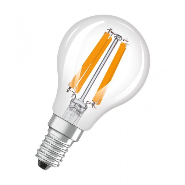 Osram / Ledvance Tropfen P LED Filament UltraEfficient 1.2-25W 840 kaltweiß 255lm E14 klar 330° 220-240V