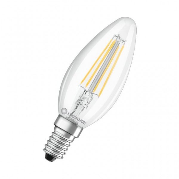 Osram / Ledvance Kerze B LED Filament Superior 3.4-40W 927 warmweiß 470lm dimmbar E14 klar 300° 220-240V