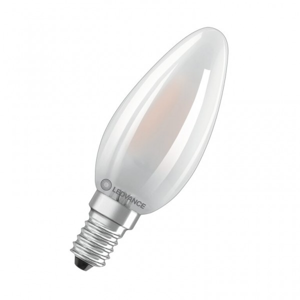 Osram / Ledvance Kerze B LED Filament Performance 4-40W 827 warmweiß 470lm E14 matt 300° 220-240V