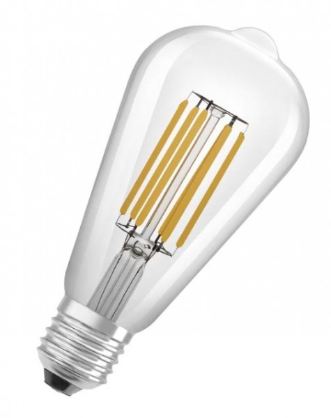 Osram / Ledvance Edison ST64 LED Filament 4-60W 830 warmweiß 840lm E27 klar 320° 220-240V