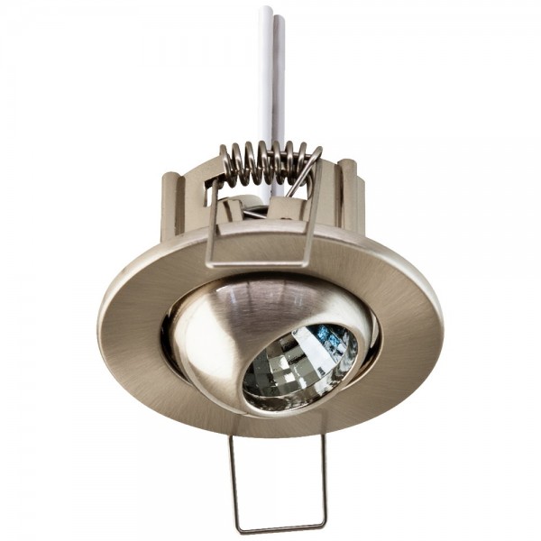 EVN Leuchte Chrom gebürstet schwenkbar rund 52x35mm 12V IP20