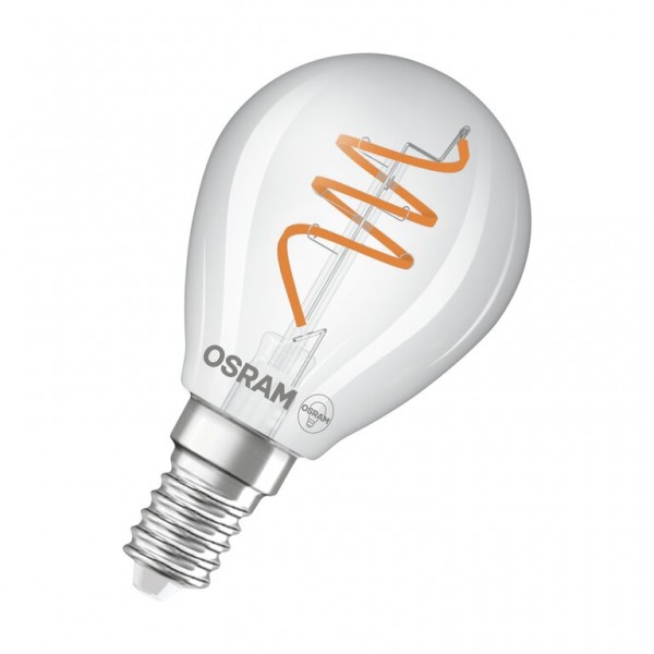 Osram / Ledvance Vintage 1906 Tropfen P LED Filament Spiral 4.6-40W 927 warmweiß 470lm dimmbar E14 klar 300° 220-240V