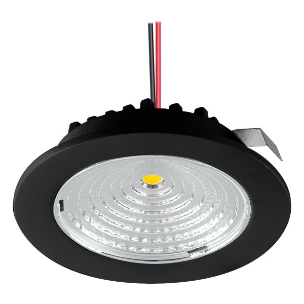 EVN LED Leuchte schwarz rund 68x18mm 3W 3000K 275lm >80° IP20