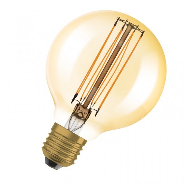 Osram / Ledvance Vintage 1906 Globe G80 LED Filament 8.8-60W 822 extra warmweiß 806lm dimmbar E27 gold 320° 220-240V