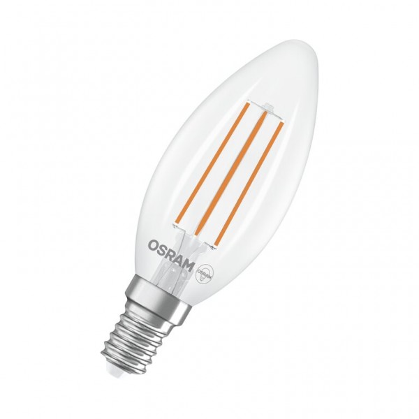 Osram / Ledvance Kerze B LED Filament UltraEfficient 3.8-60W 827 warmweiß 806lm E14 klar 320° 220-240V