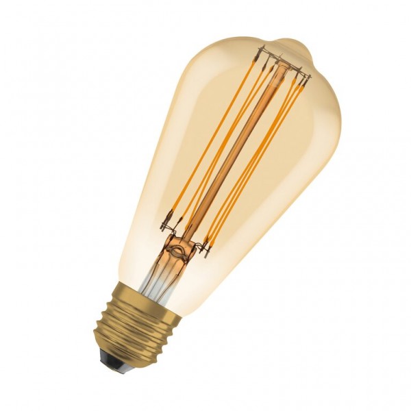 Osram / Ledvance Vintage 1906 Edison LED Filament 8.8-60W 822 extra warmweiß 806lm dimmbar E27 gold 320° 220-240V