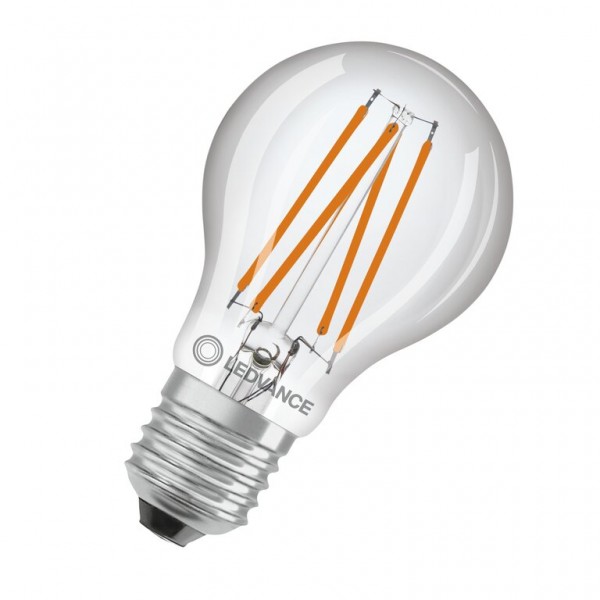 Osram / Ledvance Classic A LED Filament Superior DaylightSensor 7.3-60W 827 warmweiß 806lm E27 klar 320° 220-240V