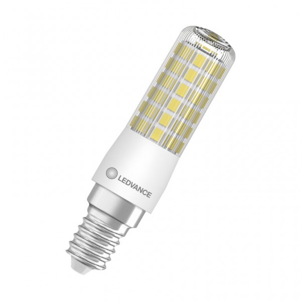 Osram / Ledvance Special T Slim T LED 6.5-60W 827 warmweiß 806lm dimmbar E14 klar 320° 220-240V 82mm