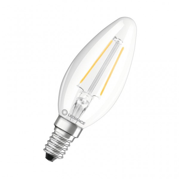 Osram / Ledvance Kerze B LED Filament Performance 2.5-25W 827 warmweiß 250lm E14 klar 300° 220-240V