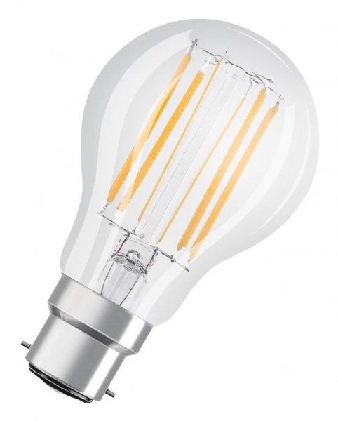 Osram / Ledvance Star Classic A LED Filament 7.5-75W 840 kaltweiß 1055lm B22d klar 300° 220-240V