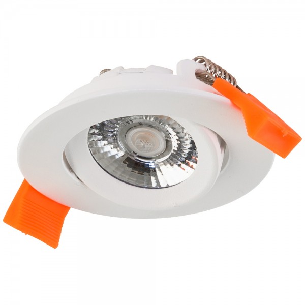 EVN COB-LED Leuchte weiß schwenkbar rund 73x22mm 3W 3000K 205lm 21-40° 220-240V IP20