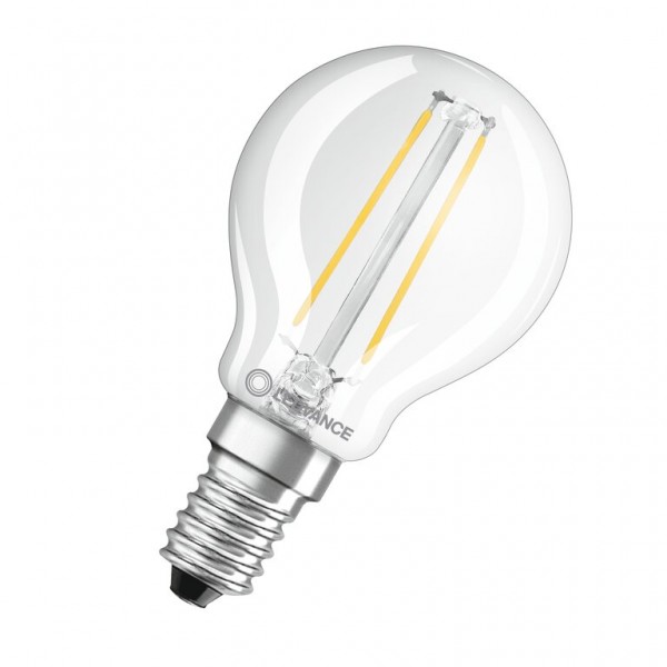 Osram / Ledvance Tropfen P LED Filament Performance 2.5-25W 827 warmweiß 250lm E14 klar 300° 220-240V