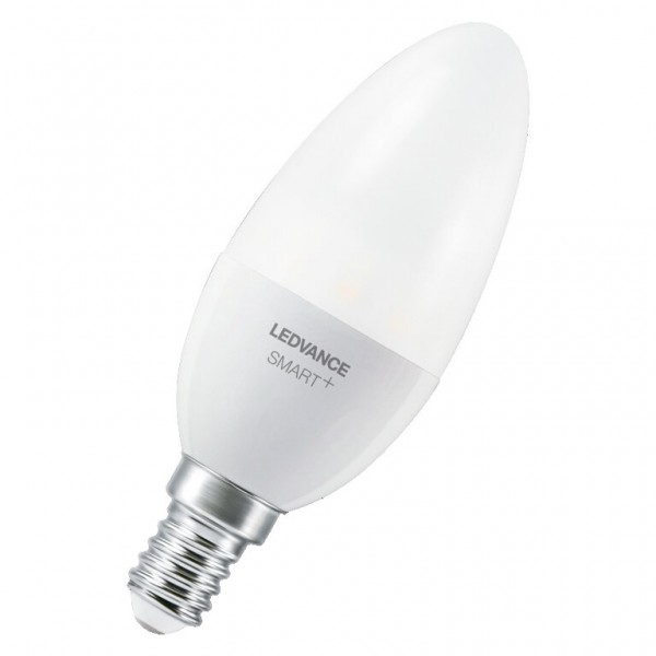 Osram / Ledvance Multicolor Kerze B LED Smart+ 4.9-40W 827…865 RGBW einstellbar 470lm dimmbar E14 matt 200° 220-240V