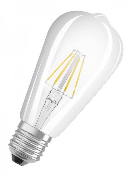 Osram / Ledvance Superstar+ Edison ST64 LED Filament 5.8-60W 940 kaltweiß 806lm dimmbar E27 klar 300° 220-240V