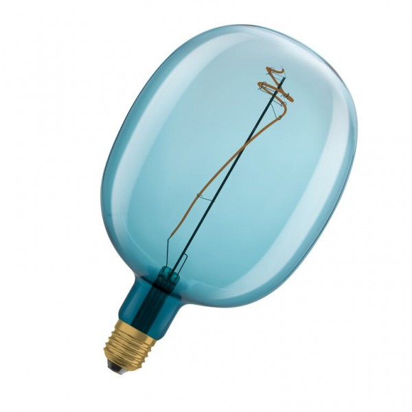 Osram / Ledvance Vintage 1906 Ballon LED Filament 4.5-10W 816 extra warmweiß 100lm dimmbar E27 blau 320° 220-240V