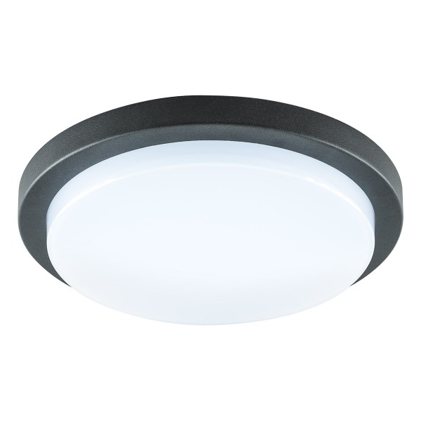 EVN LED Leuchte anthrazit rund 246x65mm 14W 3000K 1362lm >80° 100-240V IP54