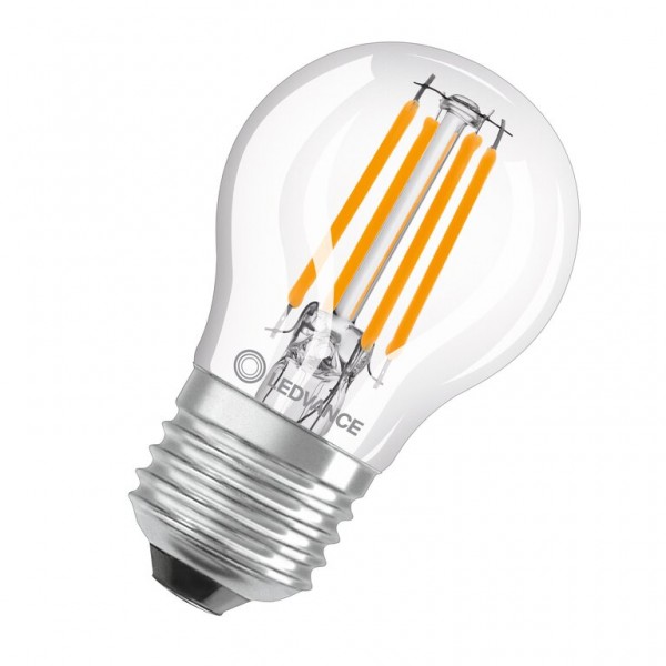 Osram / Ledvance Tropfen P LED Filament Performance 5.5-60W 827 warmweiß 806lm E27 klar 300° 220-240V