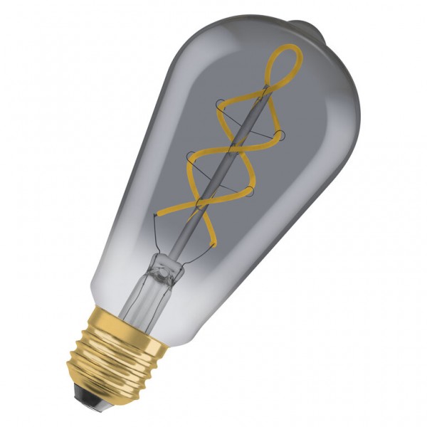 Osram / Ledvance Vintage 1906 Edison LED Filament 4-15W 818 extra warmweiß 140lm E27 rauchig 330° 220-240V