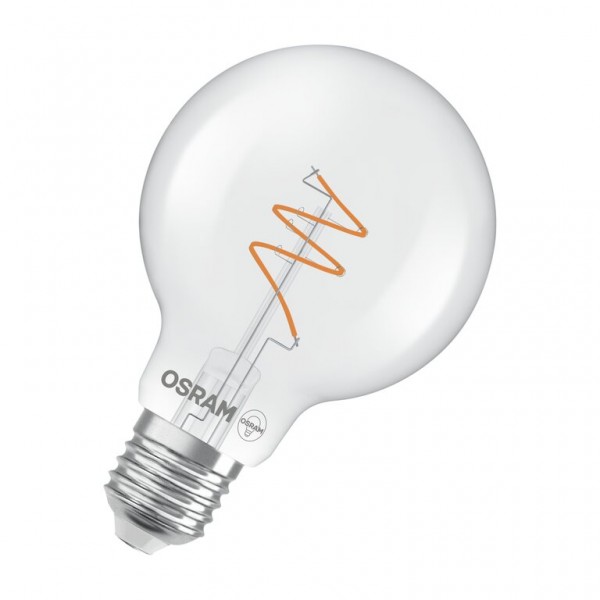 Osram / Ledvance Vintage 1906 Globe G80 LED Filament Spiral 4.6-40W 927 warmweiß 470lm dimmbar E27 klar 300° 220-240V