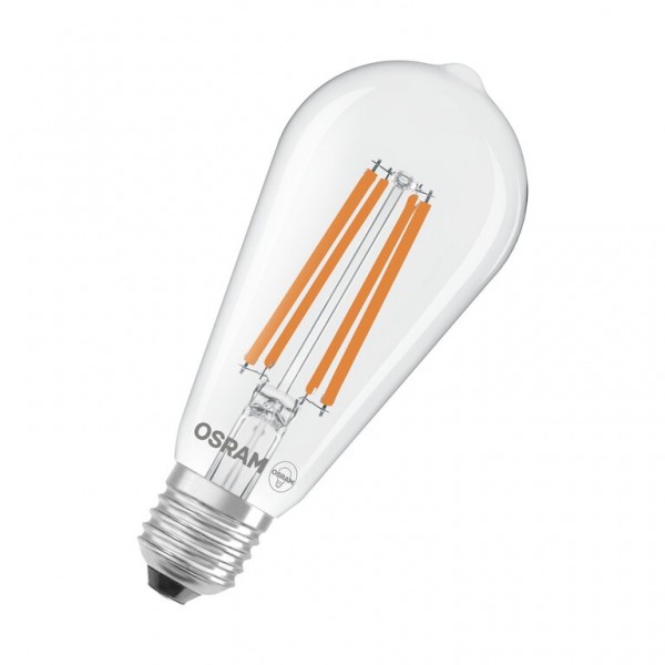 Osram / Ledvance Edison ST LED Filament UltraEfficient 3.8-60W 827 warmweiß 806lm E27 klar 300° 220-240V