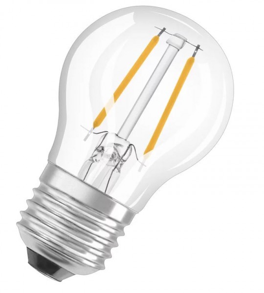 Osram / Ledvance Superstar+ Tropfen P LED Filament 3.4-40W 927 warmweiß 470lm dimmbar E27 klar 300° 220-240V