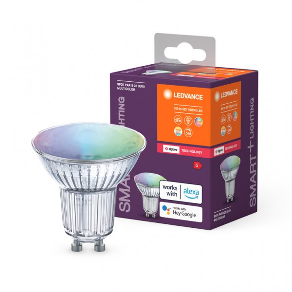 Osram / Ledvance Reflektor PAR16 LED Zigbee Smart+ 4.9-28W 820-865 RGBW einstellbar 300lm dimmbar GU10 100° 220-240V