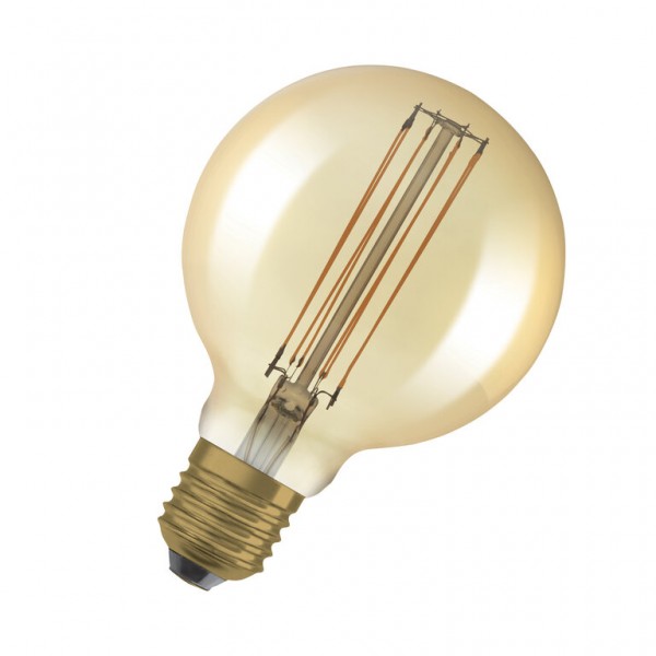 Osram / Ledvance Vintage 1906 Globe G95 LED Filament 5.8-40W 822 extra warmweiß 470lm dimmbar E27 gold 320° 220-240V