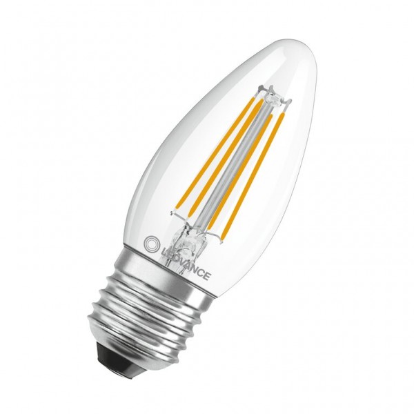 Osram / Ledvance Kerze B LED Filament Performance 4-40W 827 warmweiß 470lm E27 klar 300° 220-240V