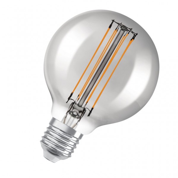 Osram / Ledvance Vintage 1906 Globe G80 LED Filament 11-42W 818 extra warmweiß 500lm dimmbar E27 rauchig 320° 220-240V