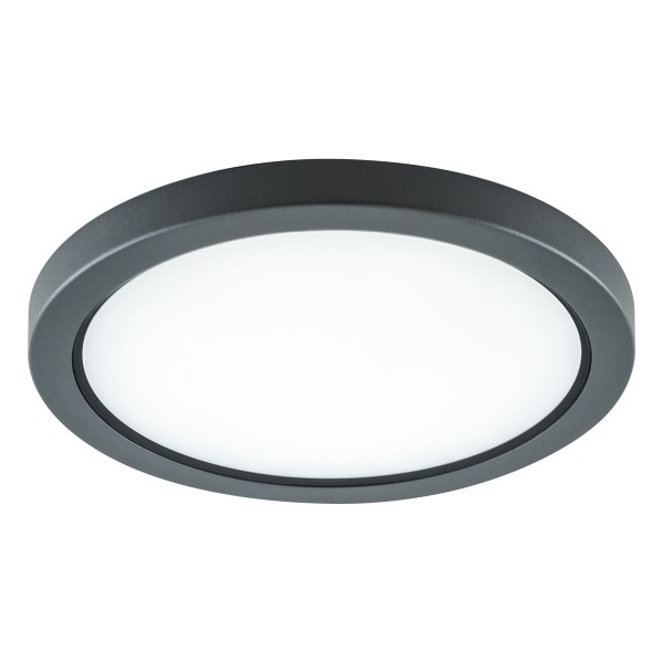 EVN LED Leuchte anthrazit rund 250x46mm 15W 3000K 960lm >80° 100-240V IP54