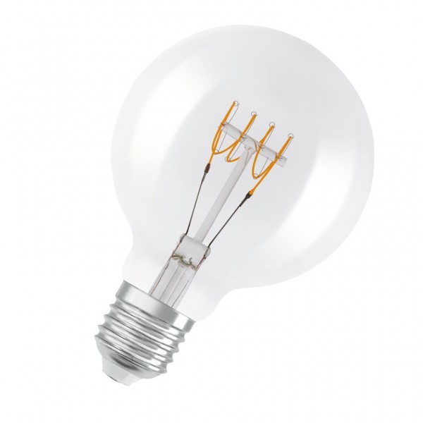 Osram / Ledvance Vintage 1906 Globe G95 LED Filament 4.8-40W 827 warmweiß 470lm dimmbar E27 klar 320° 220-240V