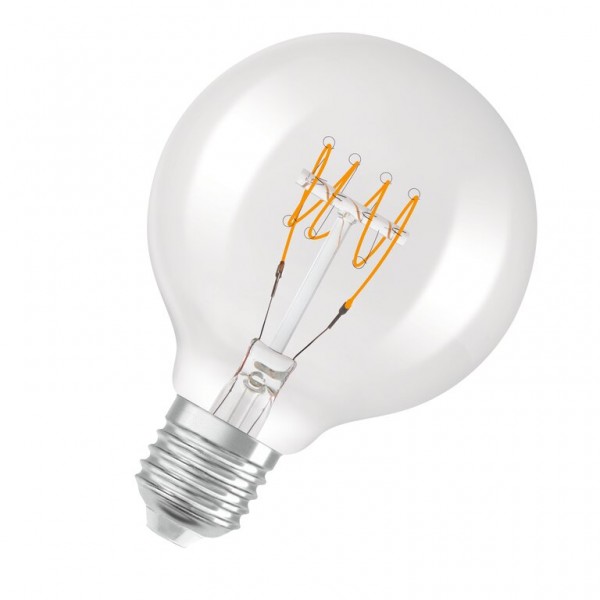 Osram / Ledvance Vintage 1906 Globe G80 LED Filament 4.8-40W 827 warmweiß 470lm dimmbar E27 klar 320° 220-240V