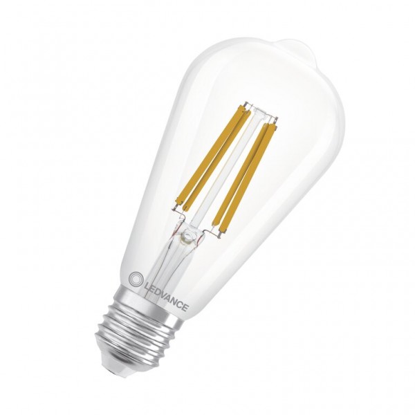 Osram / Ledvance Edison LED Filament Superior 3.8-60W 830 warmweiß 806lm E27 klar 320° 220-240V