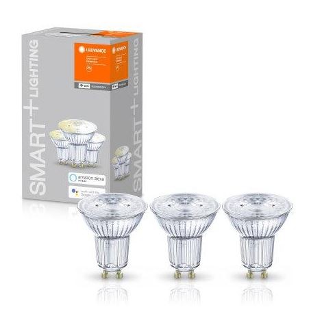 Osram / Ledvance Reflektor PAR16 LED WIFI Smart+ 5-40W 827 warmweiß 350lm dimmbar GU10 45° 3er Pack 220-240V