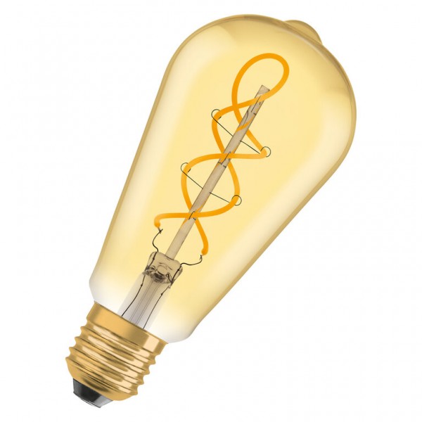 Osram / Ledvance Vintage 1906 Edison LED Filament 4-28W 820 extra warmweiß 300lm E27 gold 300° 220-240V