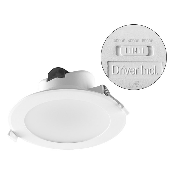 EVN LED Leuchte weiß rund 145x66mm 14W 3000-6000K 1332 bis 1583lm >80° 220-240V IP20