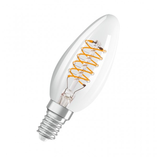 Osram / Ledvance Vintage 1906 Kerze B LED Filament 4.8-40W 827 warmweiß 470lm dimmbar E14 klar 320° 220-240V