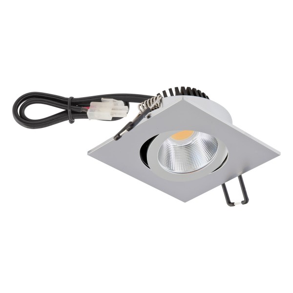 EVN Power-LED Leuchte Chrom matt schwenkbar viereckig 83x83x32mm 6W 4000K 683lm 21-40° IP20