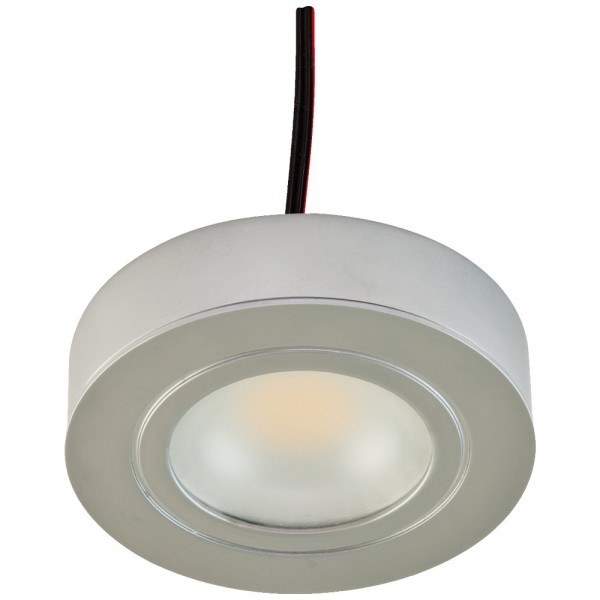 EVN Power-LED Leuchte Chrom matt rund 65x14mm 3W 3000K 200lm 21-40° IP20