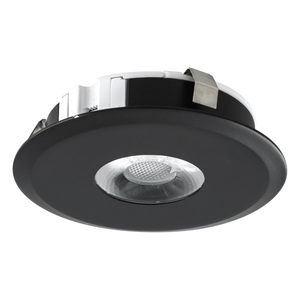 EVN LED Leuchte schwarz rund 82x20mm 6W 3000K 480lm 21-40° 220-240V IP20