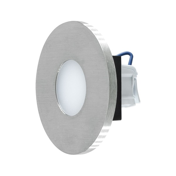 EVN LED Leuchte Edelstahl Optik rund 76x40mm 1,8W 3000K 55lm 220-240V IP44